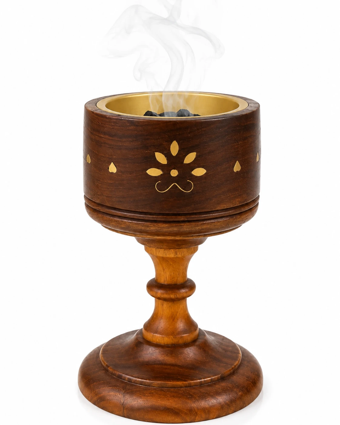 Imported Royal Pedestal Wooden Bakhoor & Loban Burner